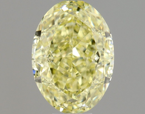 0.54 carat Fancy Light Yellow-VVS1 Natūralus Oval Deimantas (1)