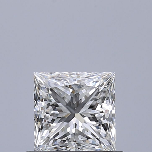 0.62 carat F-VVS2 Natūralus Princess Deimantas (1)