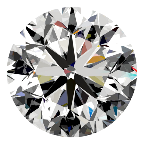 0.3 carat G-VS2 GD cut Natūralus Round Deimantas (1)