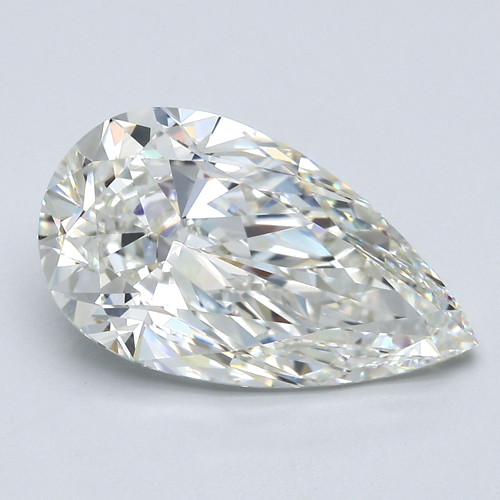 6.02 carat J-SI1 Natūralus Pear Deimantas (1)