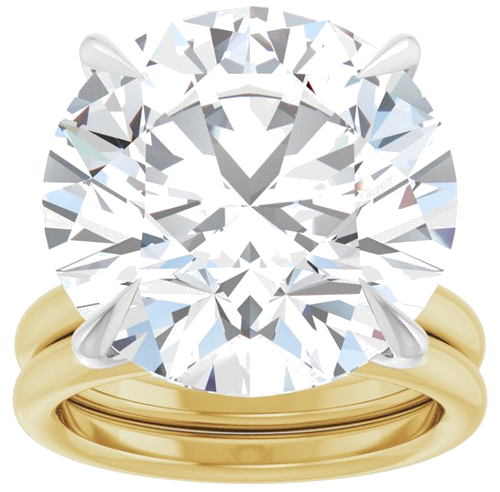 Sužadėtuvių Žiedas „Claw-Prong Solitaire“ 14k yellow/white gold Round 16mm (8)
