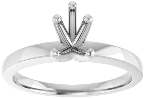 Sužadėtuvių Žiedas „Solitaire“ 14k white gold Pear 7mm x 5mm (3)