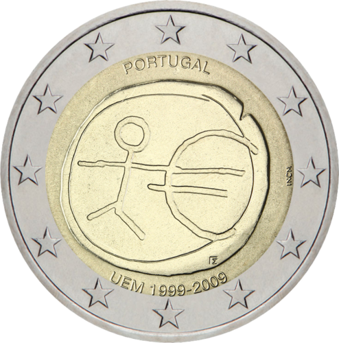 2009 Португалия EMU монета 2 евро (1)