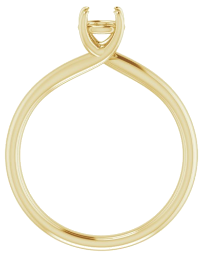 14K Yellow 5.2 mm Round Engagement Ring Mounting (2)