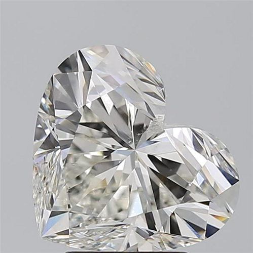 4.02 carat I-SI2 Natūralus Heart Deimantas (1)
