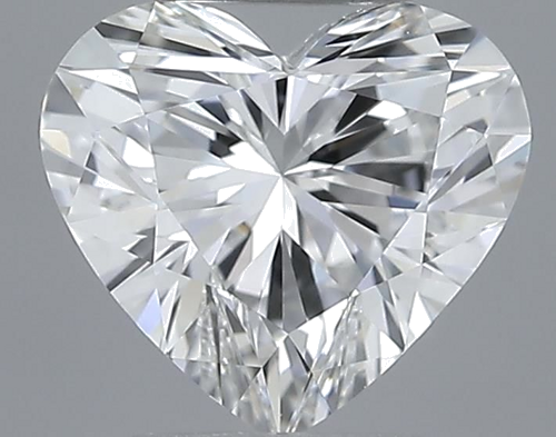 0.64 carat E-VVS2 Natūralus Heart Deimantas (1)