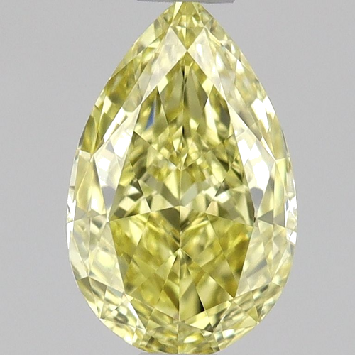 0.57 carat Fancy Intense Yellow-IF Natūralus Pear Deimantas (1)