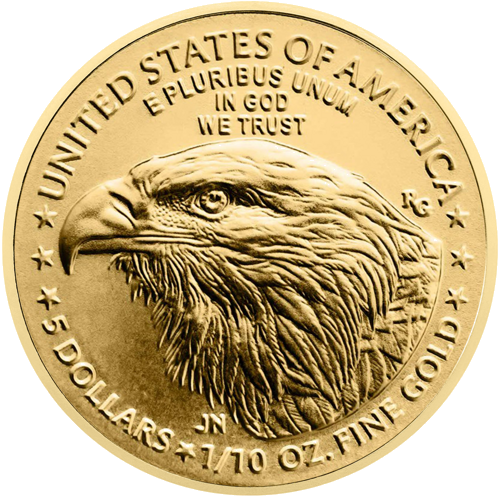 1/10 oz Amerikos Erelis 2025 JAV auksinė moneta (1)
