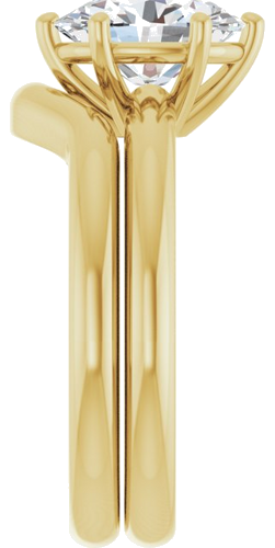 Sužadėtuvių Žiedas 14k yellow gold Oval 9mm x 7mm (9)