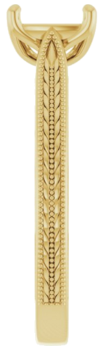 Sužadėtuvių Žiedas „Solitaire“ 14k yellow gold Oval 8mm x 6mm (4)