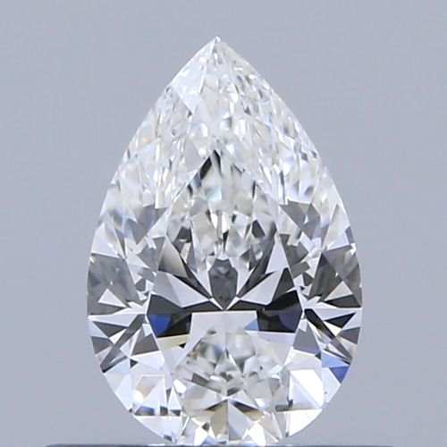 0.4 carat F-VVS2 Natūralus Pear Deimantas (1)