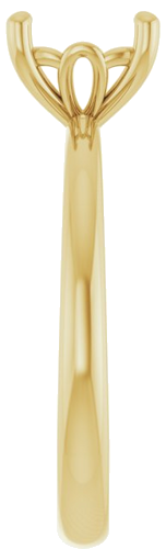Sužadėtuvių Žiedas 18k yellow gold Cushion 7mm (4)