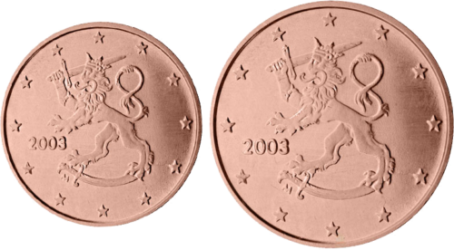 Финляндия 1 и 2 евроцента (1)