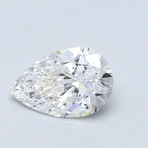 0.51 carat D-VVS2 Natūralus Pear Deimantas (1)