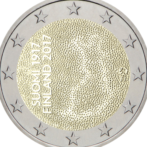 2017 Suomija Nepriklausomybei 100 metų 2 eurų moneta (2)