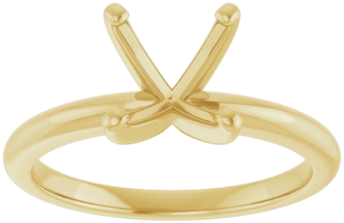 Sužadėtuvių Žiedas „Solitaire“ 585 Geltonojo Aukso Round 8.2mm (3)