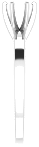 Sužadėtuvių Žiedas „Solitaire“ 585 Baltojo Aukso Round 5mm x 5.3mm (4)