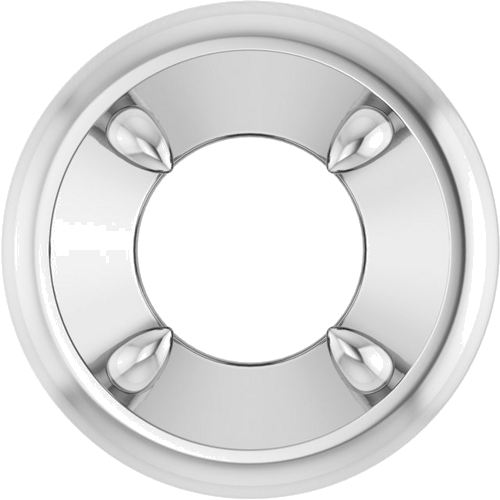 Pakabukas „Solitaire Slide“ 14k white gold Round 6mm (1)