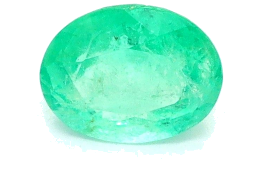 0.35 carat GREEN Oval Smaragdas (1)