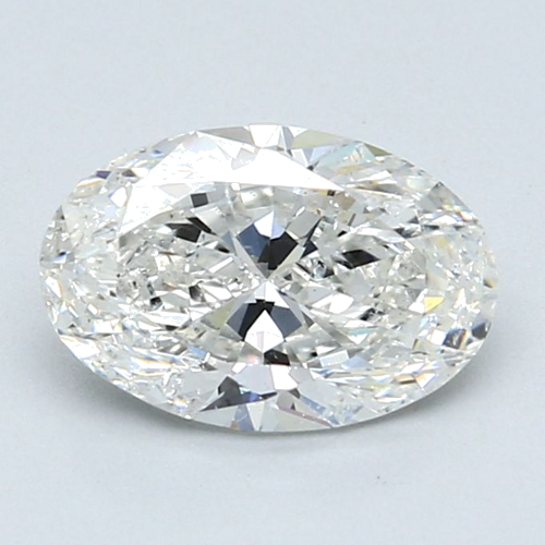 1.7 carat G-SI2 Natūralus Oval Deimantas (1)
