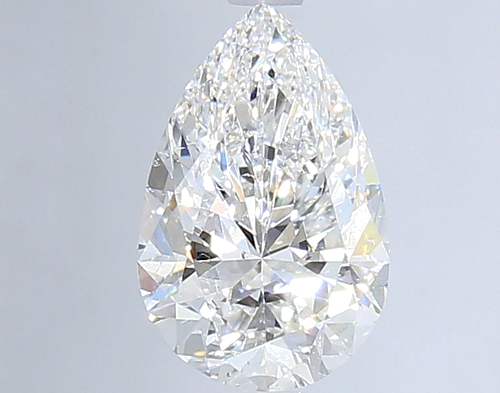 1.0 carat E-SI1 Natūralus Pear Deimantas (1)
