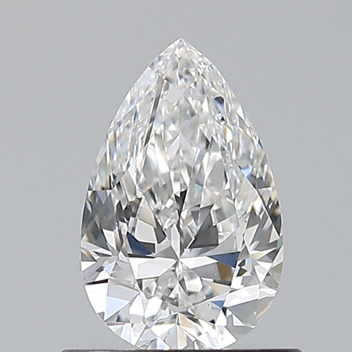 0.7 carat D-VS2 Natūralus Pear Deimantas (1)