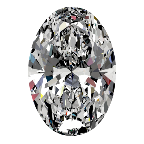 0.5 carat J-VS1 Natūralus Oval Deimantas (1)