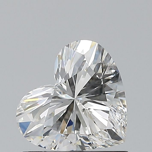 0.79 carat H-VVS1 Natūralus Heart Deimantas (1)