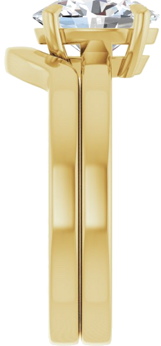 Sužadėtuvių Žiedas „Claw-Prong Solitaire“ 14k yellow gold Oval 9mm x 7mm (9)
