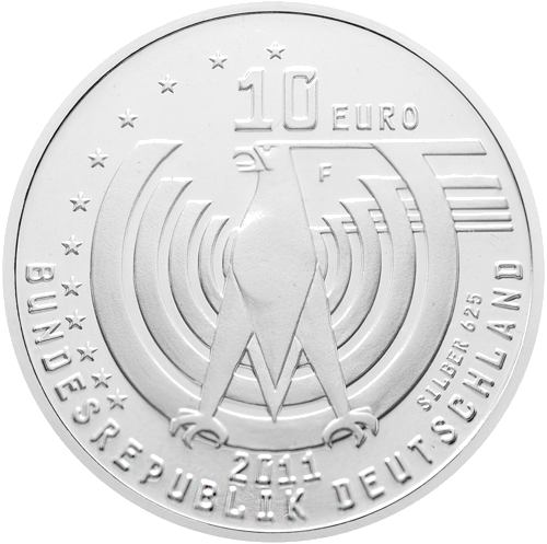2011. gada Automobiļa jubileja Vācija 10 eiro sudraba monēta (2)