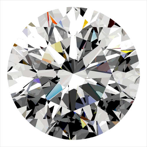 0.3 carat E-VVS1 Excellent cut Natūralus Round Deimantas (1)