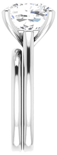 Platinum 11 mm Cushion Solitaire Engagement Ring Mounting (9)