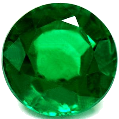 0.65 carat GREEN Round Smaragdas (1)