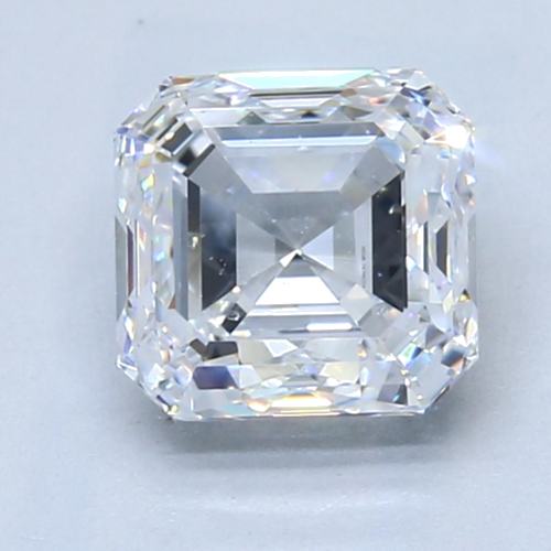 2.01 carat D-SI1 Natūralus Asscher Deimantas (1)