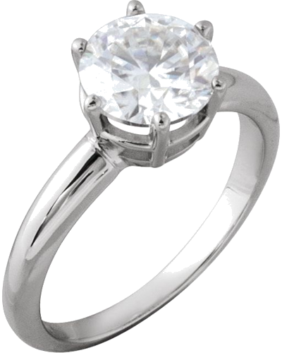 Sužadėtuvių Žiedas „Basket Solitaire“ 925 Sidabro Round 8mm (3)