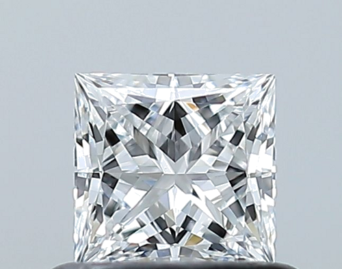 0.53 carat D-VVS2 Natūralus Princess Deimantas (1)