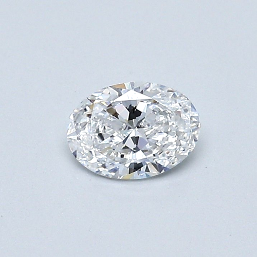 0.35 carat D-VVS1 Natūralus Oval Deimantas (1)