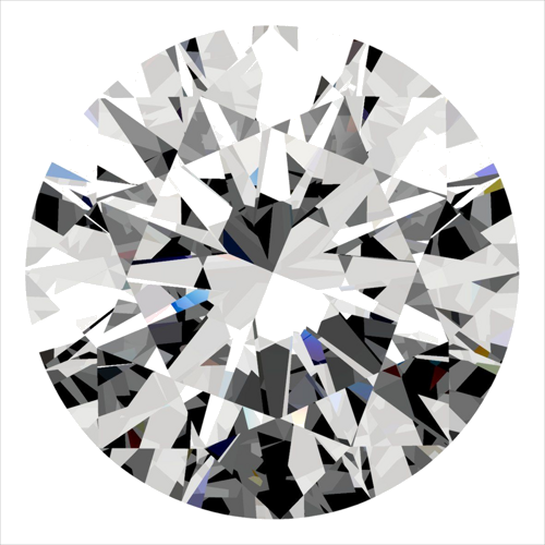0.4 carat F-VVS2 Excellent cut Natūralus Round Deimantas (1)