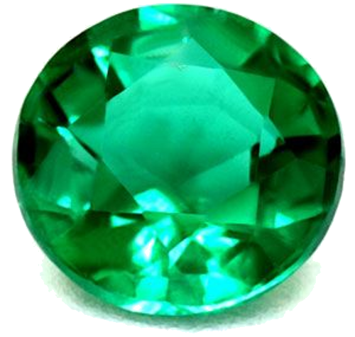 0.36 carat GREEN Round Smaragdas (1)