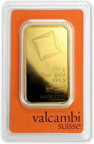 100 гр. Инвестиционно златно кюлче Valcambi (2)