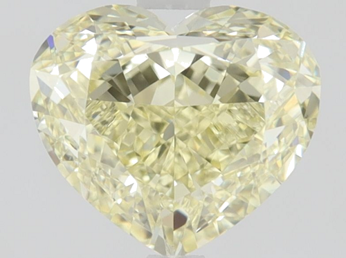 1.0 carat Fancy Light  Yellow-VS1 Natūralus Heart Deimantas (1)