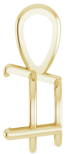 Pakabukas „Solitaire“ 585 Geltonojo Aukso Round 9mm (3)