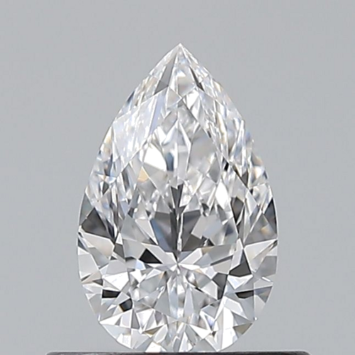 0.5 carat D-VVS2 Natūralus Pear Deimantas (1)