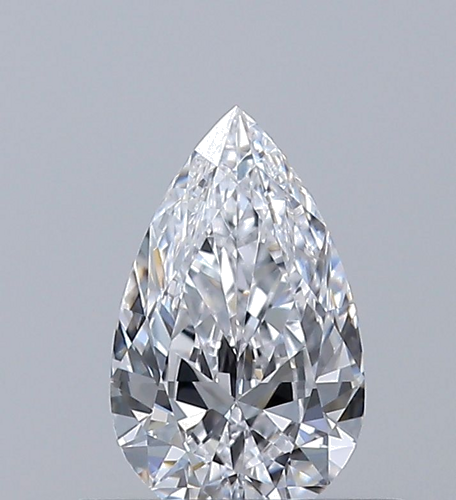 0.38 carat D-VVS1 Natūralus Pear Deimantas (1)