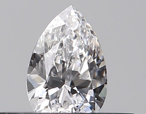 0.25 carat D-VVS2 Natūralus Pear Deimantas (1)