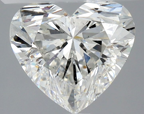 1.53 carat H-SI2 Natūralus Heart Deimantas (1)