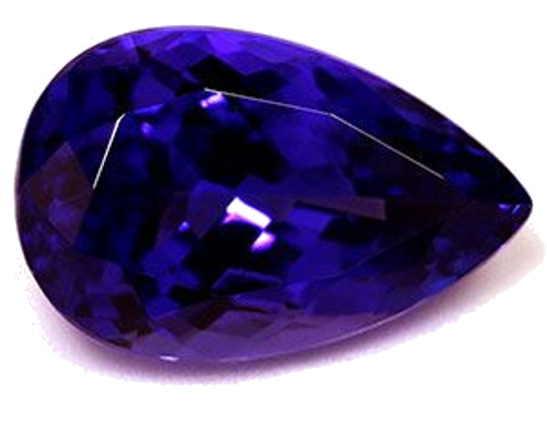 3.6 carat BLUE Pear Tanzanite (1)