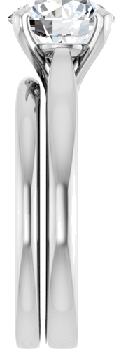Sužadėtuvių Žiedas 925 Sidabro Round 8.2mm (9)