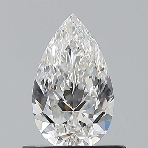 0.6 carat F-IF Natūralus Pear Deimantas (1)