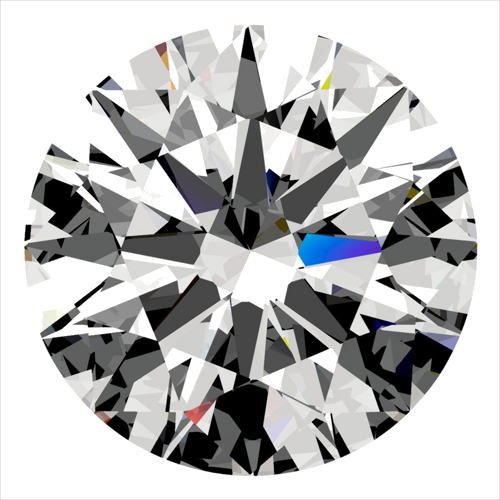 0.3 carat E-SI1 Excellent cut Natūralus Round Deimantas (1)